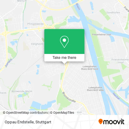 Карта Oppau Endstelle