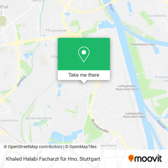 Карта Khaled Halabi Facharzt für Hno