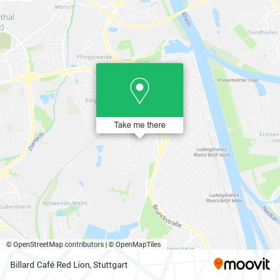 Billard Café Red Lion map