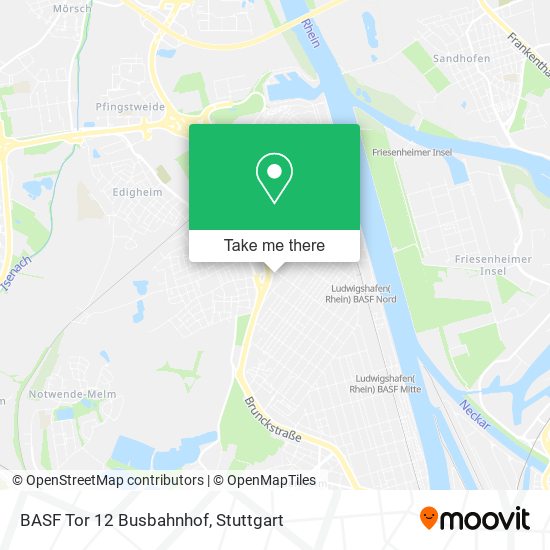 BASF Tor 12 Busbahnhof map
