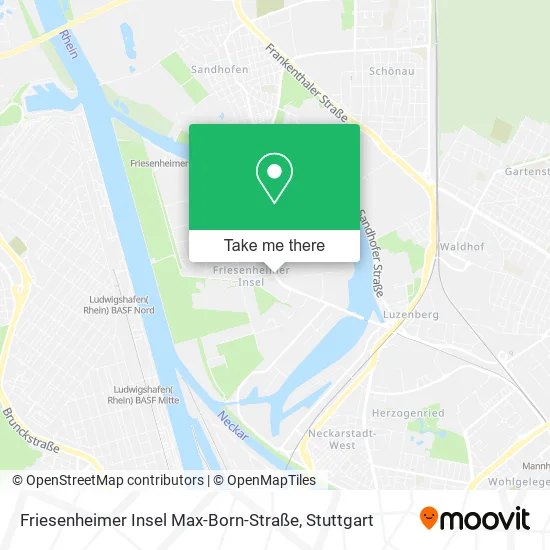 Карта Friesenheimer Insel Max-Born-Straße