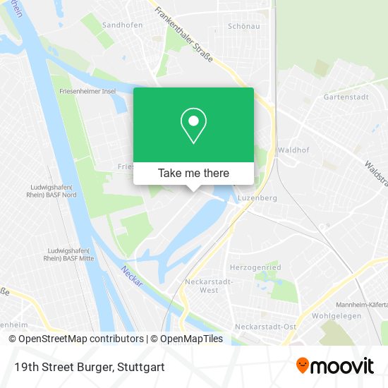 19th Street Burger map