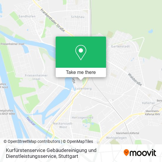 Карта Kurfürstenservice Gebäudereinigung und Dienstleistungsservice