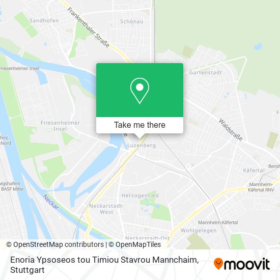 Enoria Ypsoseos tou Timiou Stavrou Mannchaim map