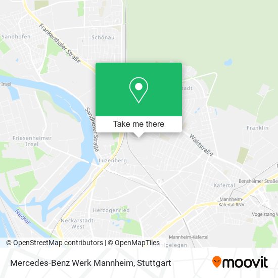 Mercedes-Benz Werk Mannheim map