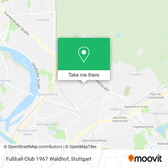 Карта Fußball-Club 1967 Waldhof