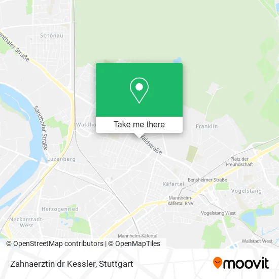 Карта Zahnaerztin dr Kessler