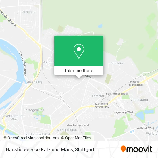 Карта Haustierservice Katz und Maus