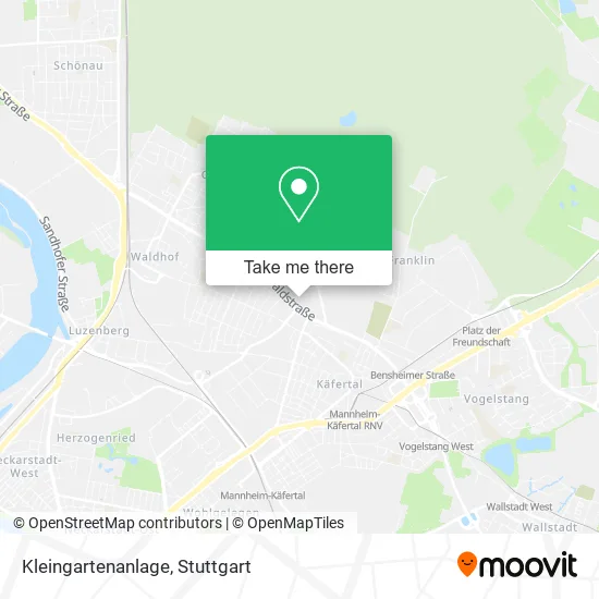 Карта Kleingartenanlage