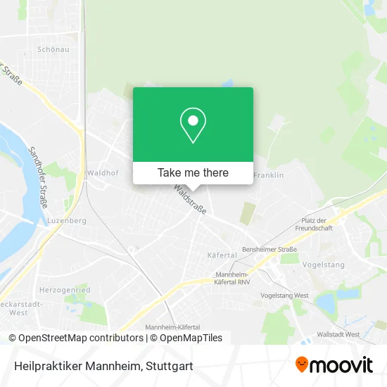 Карта Heilpraktiker Mannheim