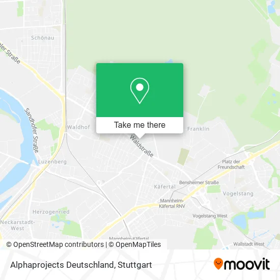 Карта Alphaprojects Deutschland
