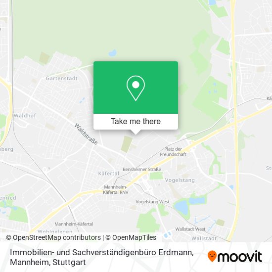 Immobilien- und Sachverständigenbüro Erdmann, Mannheim map