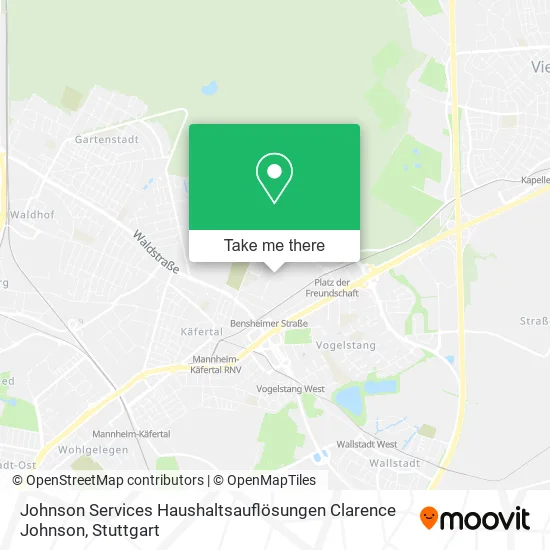 Карта Johnson Services Haushaltsauflösungen Clarence Johnson
