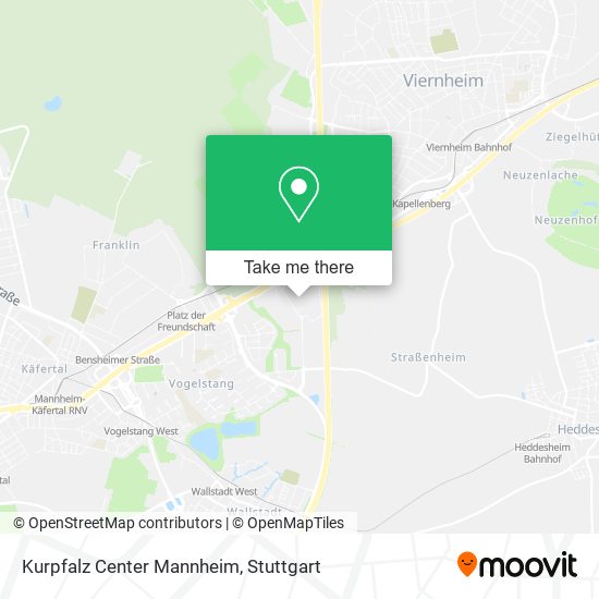 Kurpfalz Center Mannheim map