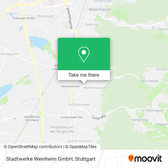 Карта Stadtwerke Weinheim GmbH