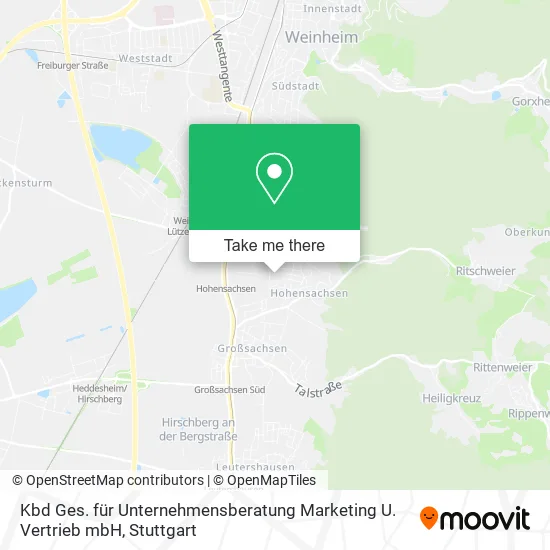 Карта Kbd Ges. für Unternehmensberatung Marketing U. Vertrieb mbH