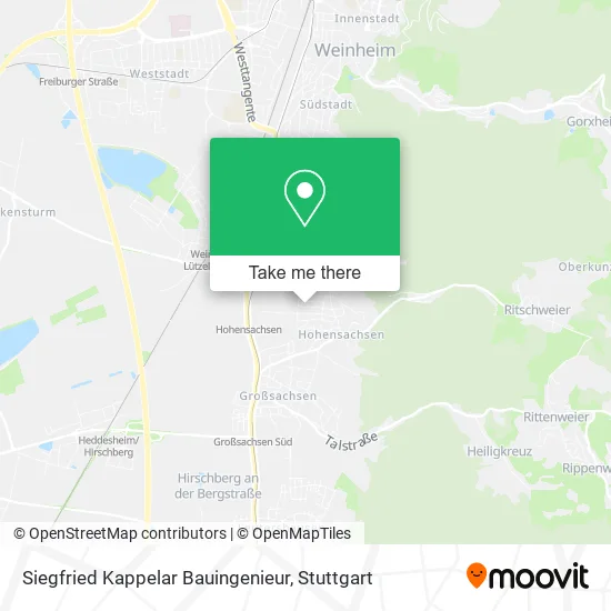 Карта Siegfried Kappelar Bauingenieur
