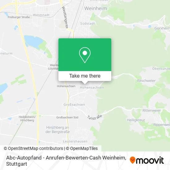 Карта Abc-Autopfand - Anrufen-Bewerten-Cash Weinheim