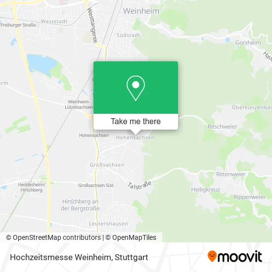 Карта Hochzeitsmesse Weinheim
