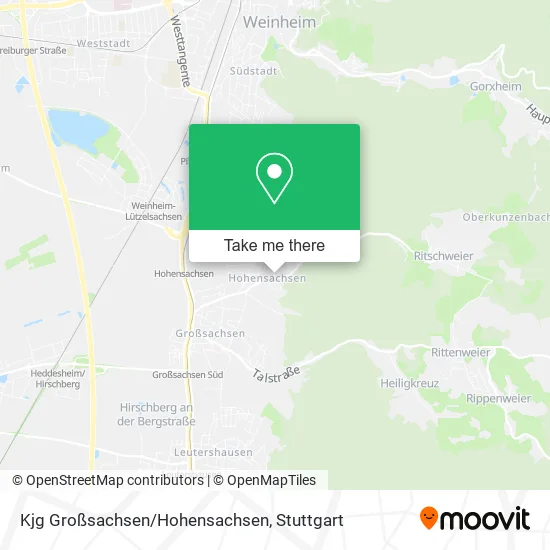 Карта Kjg Großsachsen/Hohensachsen