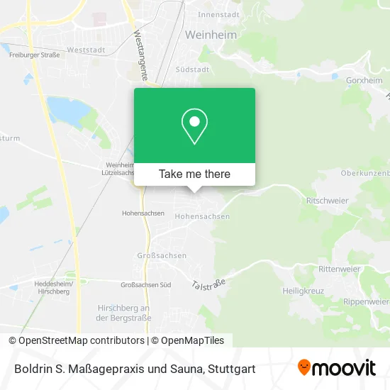 Карта Boldrin S. Maßagepraxis und Sauna