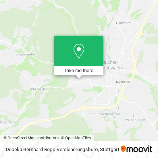 Карта Debeka Bernhard Repp Versicherungsbüro