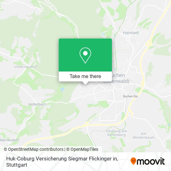 Huk-Coburg Versicherung Siegmar Flickinger in map
