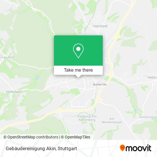 Gebäudereinigung Akin map