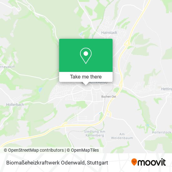 Biomaßeheizkraftwerk Odenwald map