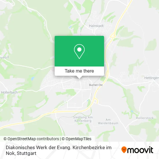 Карта Diakonisches Werk der Evang. Kirchenbezirke im Nok