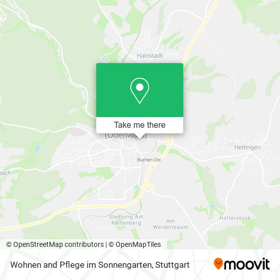 Карта Wohnen and Pflege im Sonnengarten