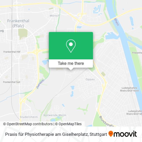 Praxis für Physiotherapie am Giselherplatz map