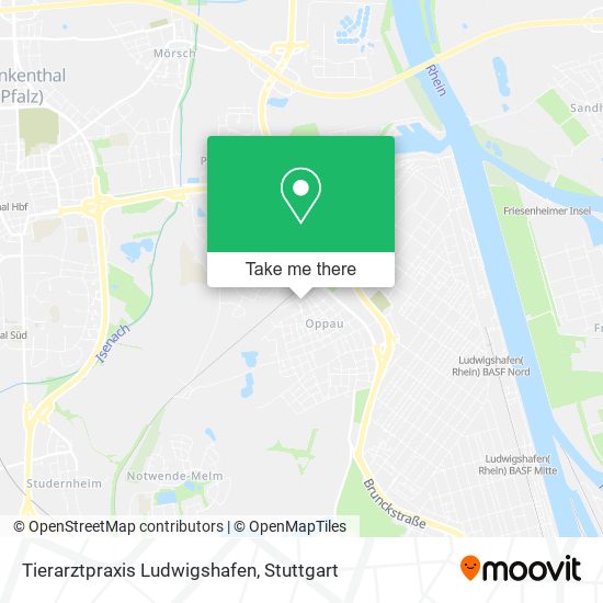 Карта Tierarztpraxis Ludwigshafen
