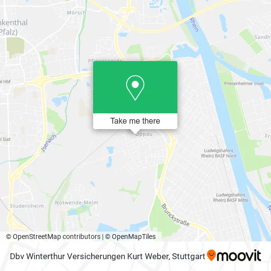Карта Dbv Winterthur Versicherungen Kurt Weber