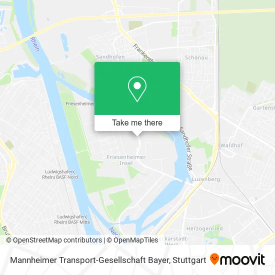Карта Mannheimer Transport-Gesellschaft Bayer