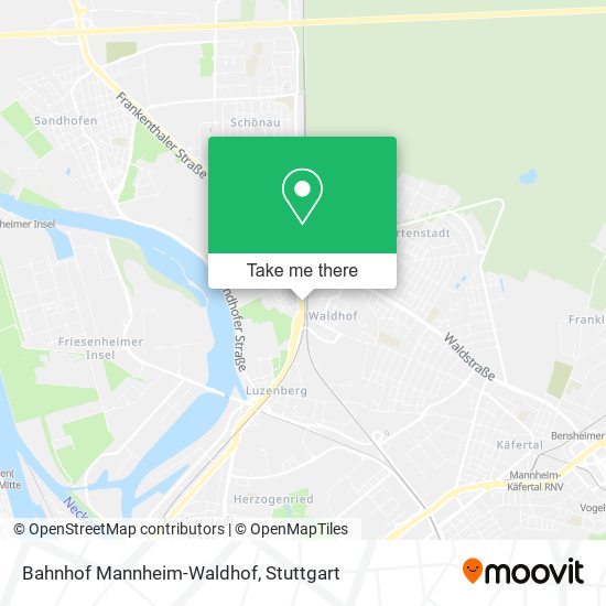 Bahnhof Mannheim-Waldhof map