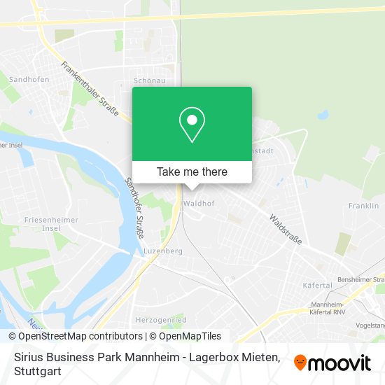 Sirius Business Park Mannheim - Lagerbox Mieten map