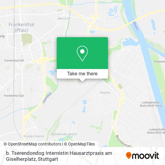 Карта b. Tserendondog Internistin Hausarztpraxis am Giselherplatz