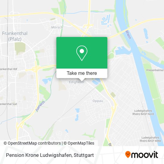 Pension Krone Ludwigshafen map