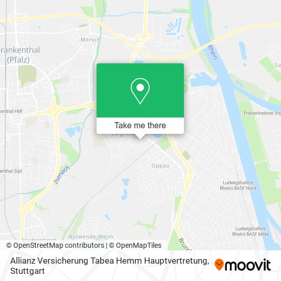 Карта Allianz Versicherung Tabea Hemm Hauptvertretung