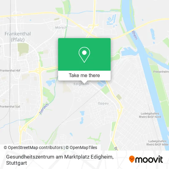 Карта Gesundheitszentrum am Marktplatz Edigheim