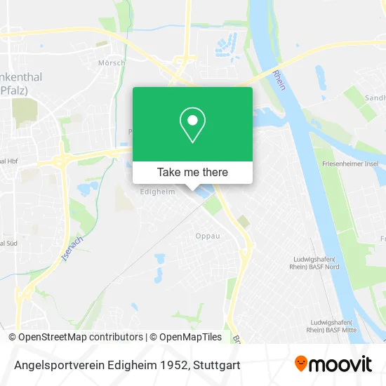 Карта Angelsportverein Edigheim 1952