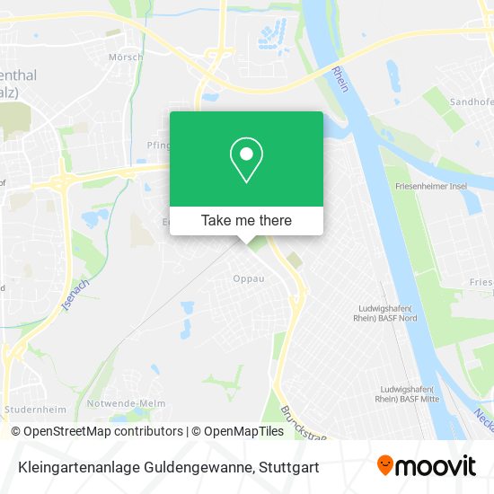 Kleingartenanlage Guldengewanne map