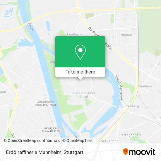 Карта Erdölraffinerie Mannheim