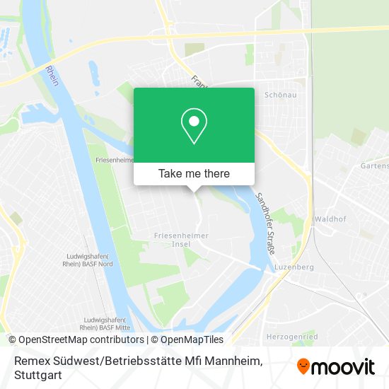 Remex Südwest / Betriebsstätte Mfi Mannheim map