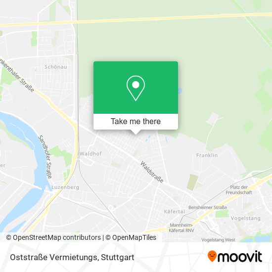 Oststraße Vermietungs map