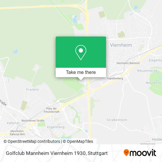 Golfclub Mannheim Viernheim 1930 map