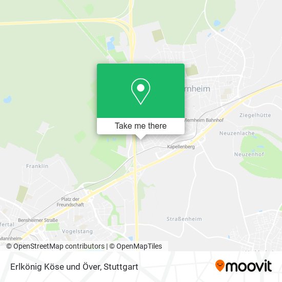 Erlkönig Köse und Över map