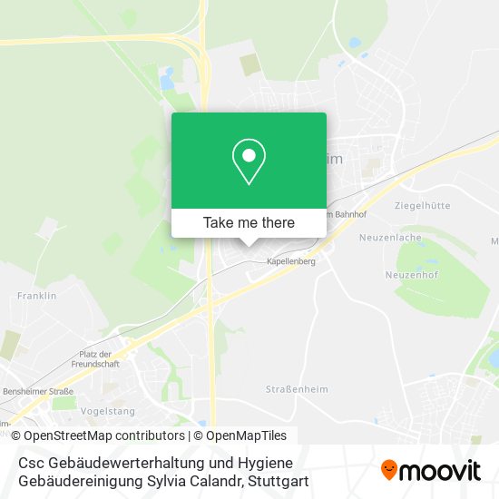 Csc Gebäudewerterhaltung und Hygiene Gebäudereinigung Sylvia Calandr map