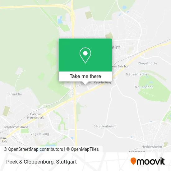 Peek & Cloppenburg map